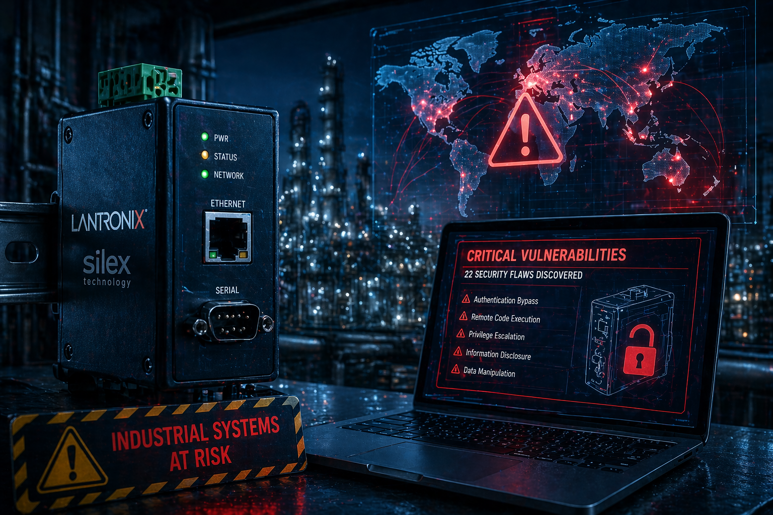 “BRIDGE:BREAK” Alarmı: Lantronix ve Silex Cihazlarında 22 Kritik Açık, 20 Bin Sistem Risk Altında